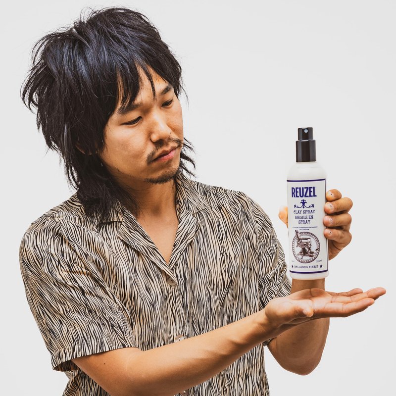REUZEL Clay Spray, Light Hold, Adds Volume and Texture, Controls Frizz, Matte Finish, Vegan Formula, Fragrance Free, For All Hair Types, 12 oz