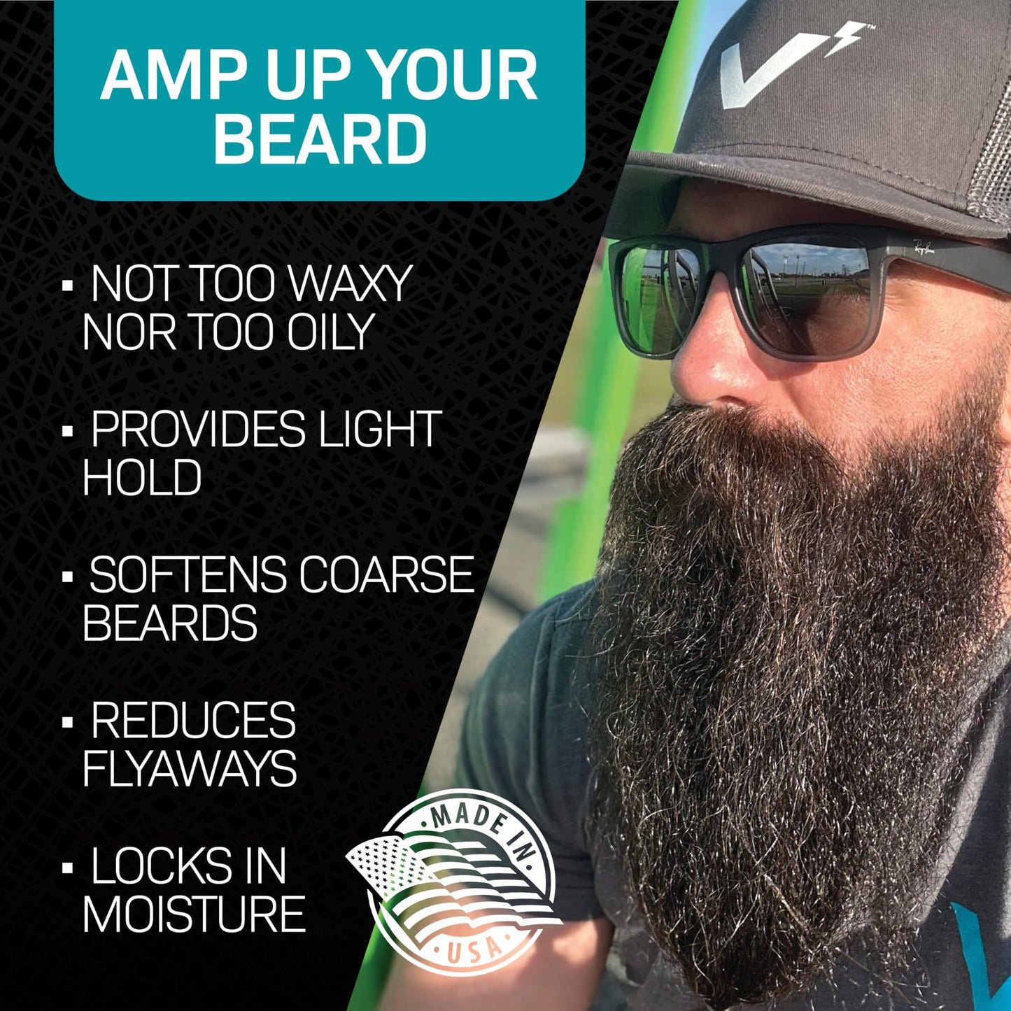 VOLT Grooming Beard Balm for Men, Organic Oils, Bees Wax, Mango & Shea Butter, Beard Care Moisturizer Leave in Conditioner for Beards, Natural Ingredients, Softens & Styles, Tobacco Scent, 1.5 Oz