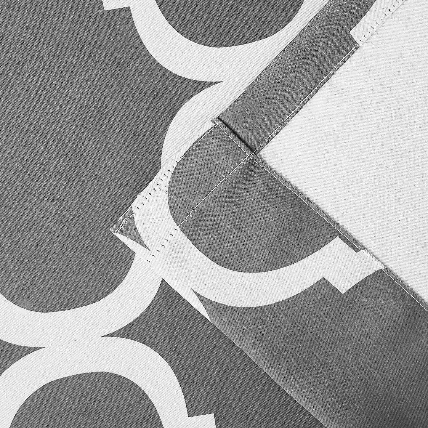 Melodieux Moroccan Fashion Room Darkening Blackout Grommet Top Curtains, 52 by 63 Inch, Grey (1 Panel)