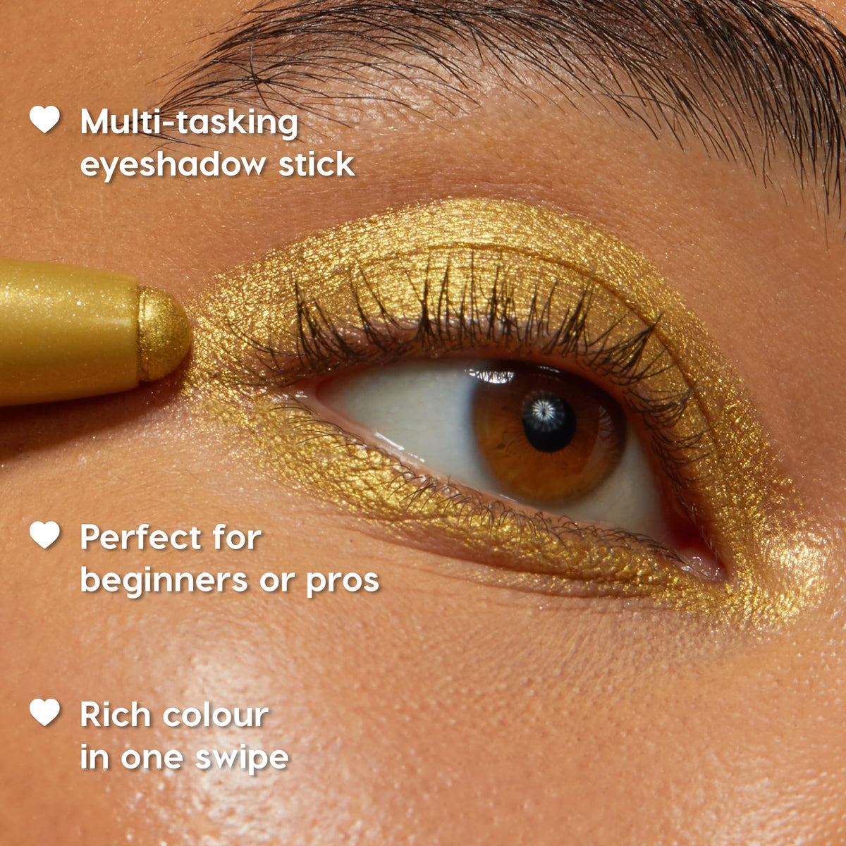 ColourPop Shimmering Golds Shadow Stix Makeup Kit - Shimmer Eyeshadow Make Up Set - Vegan & Cruelty-Free Cream Eyeshadow Sticks with High-Pigment & Metallic Finishes (3 Count)