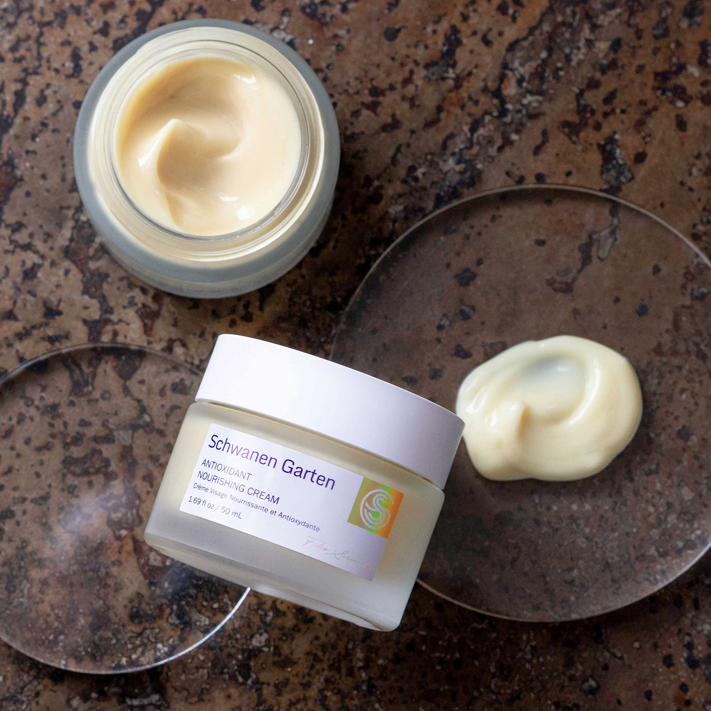 Schwanen Garten Nourishing Cream 1.69oz / 50ml - Night Repair Cream, Organically grown & Handpicked ingredients, Intense Moisturizing, Vegan, Clean beauty, Korean skincare