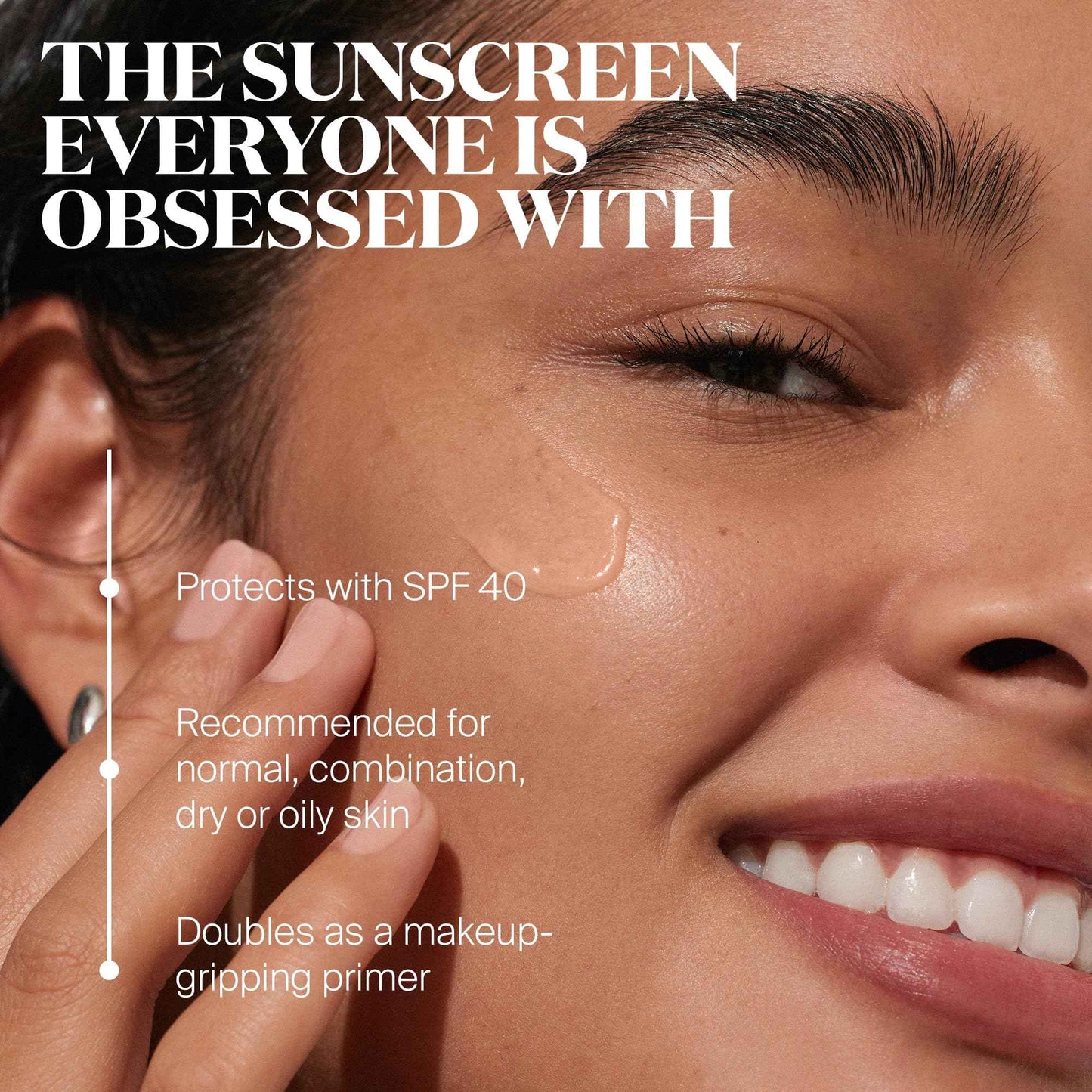 Supergoop! Unseen Sunscreen - SPF 40 - Clear & Invisible Face Sunscreen + Broad Spectrum + Makeup-Gripping Primer - Weightless, Scentless, Oil Free - For All Skin Types & Tones - 0.5 fl oz
