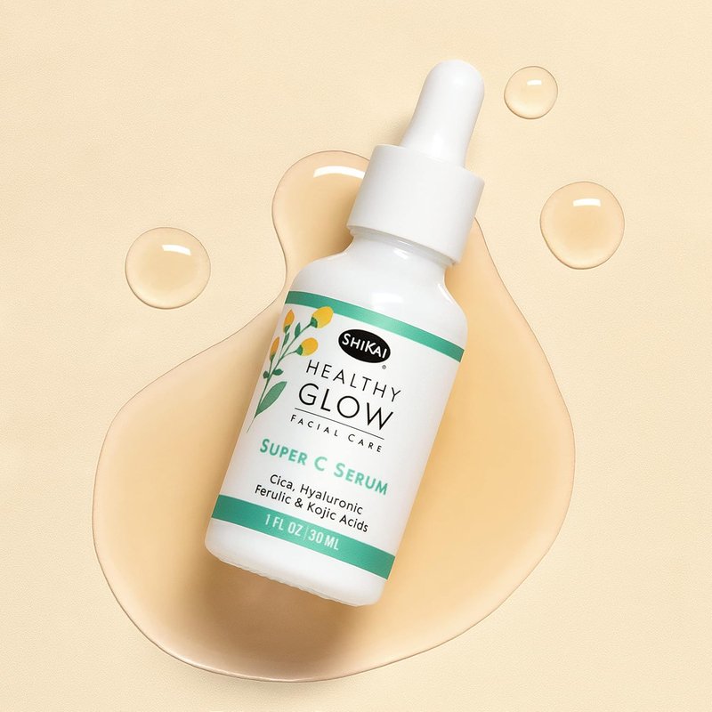 ShiKai Healthy Glow Super C Face Serum - Vitamin C, E & Hyaluronic Acid for Nourished, Hydrated Skin | 1 oz