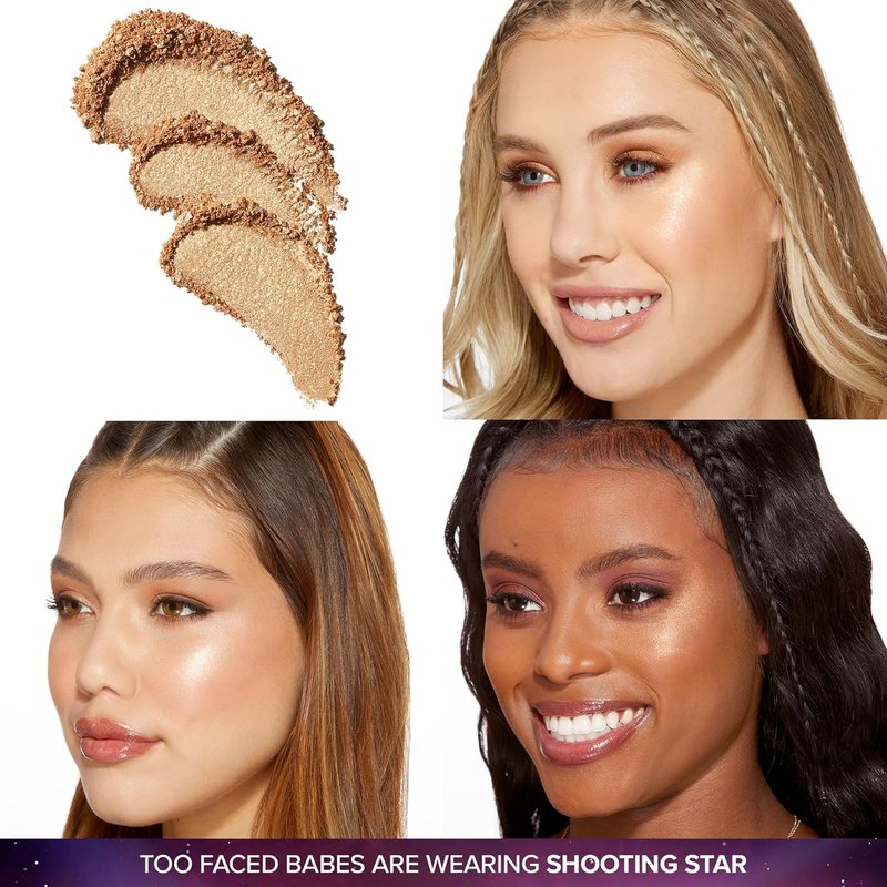 Too Faced Moon Crush Highlighter - Sheer Glossy Glow Makeup | 0.24 Ounce
