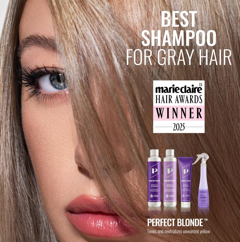 Pravana The Perfect Blonde Purple Toning Conditioner | Neutralizes Brassy, Yellow Tones | For Color Treated Hair | Chromasilk Enhances Shine & Protection | Vegan, Paraben & Sulfate Free | 10 Fl Oz
