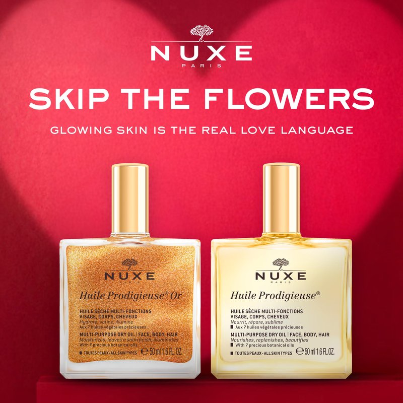 NUXE Huile Prodigieuse Multi-Purpose Dry Oil - Radiant Glow and Lightweight Hydration for Face, Body & Hair. Nourishes, Repairs and Enhances