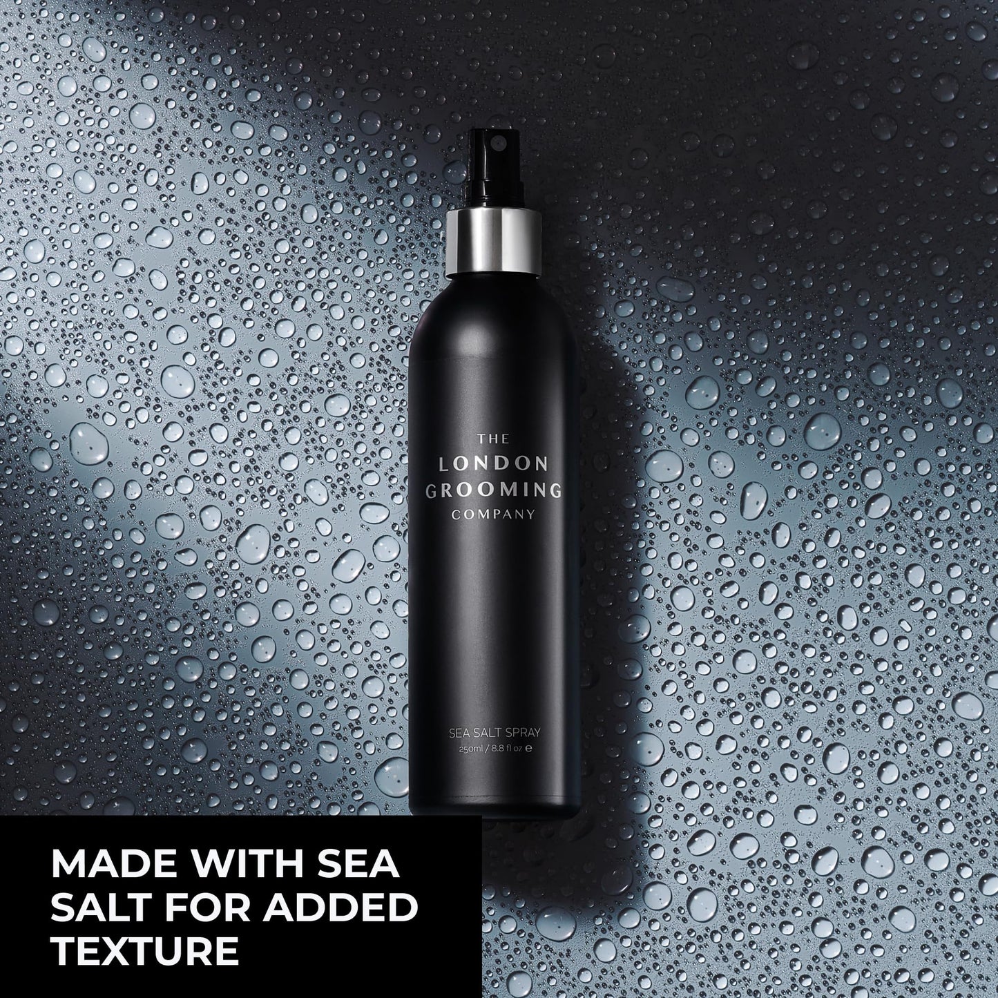 The London Grooming Company Sea Salt Hair Spray for Men | Messy/Textured Look | Firm All-Day Hold - Matte Finish | 8.8 Fl Oz (250ml)