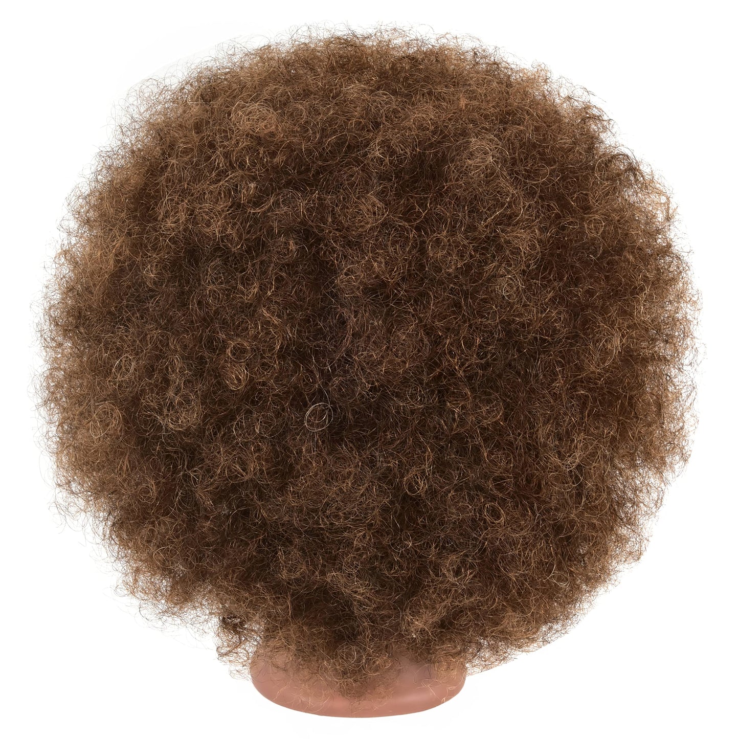QACIEH Afro Kinky Curly Real 100% Human Hair Mannequin Head with Stand for Hairdresser Practice Cosmetology Manikin Doll Training Head Braiding Styling Cutting Updos
