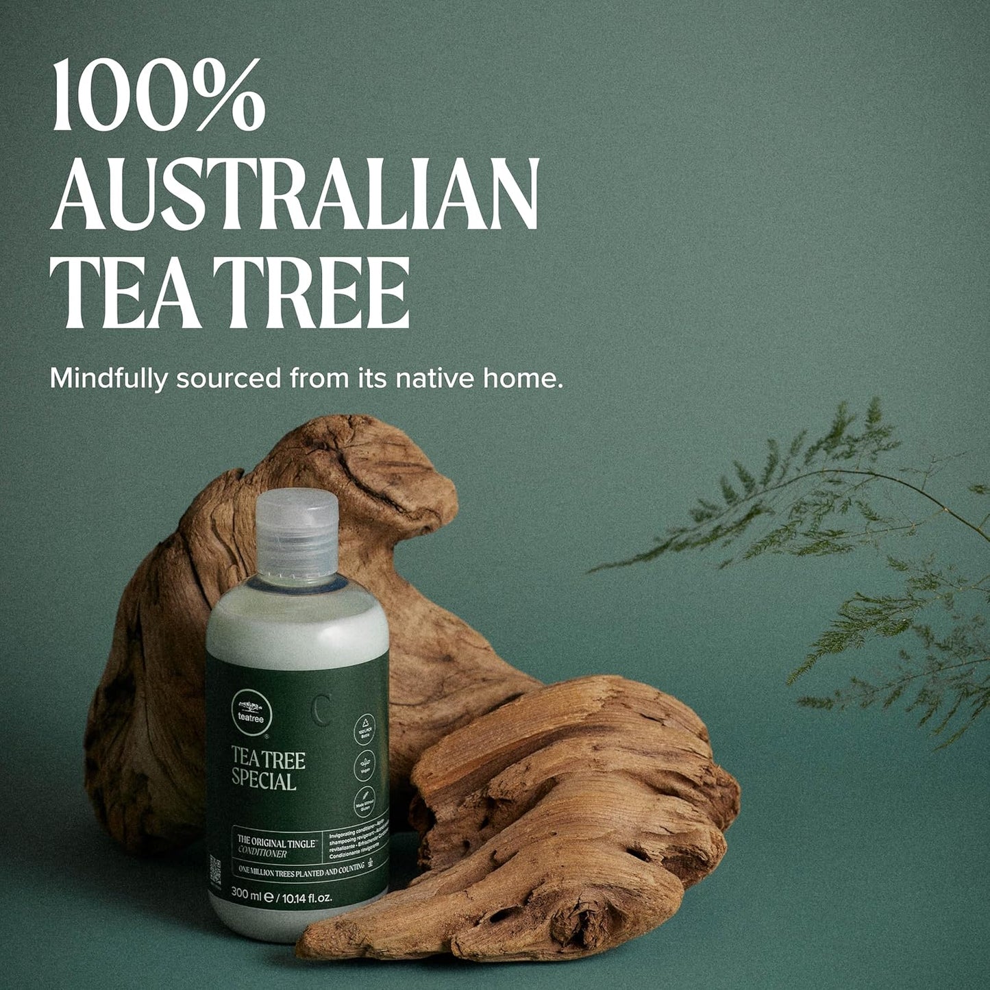 Tea Tree Conditioner - Detangling & Smoothing Formula for All Hair Types | Nourishing & Softening