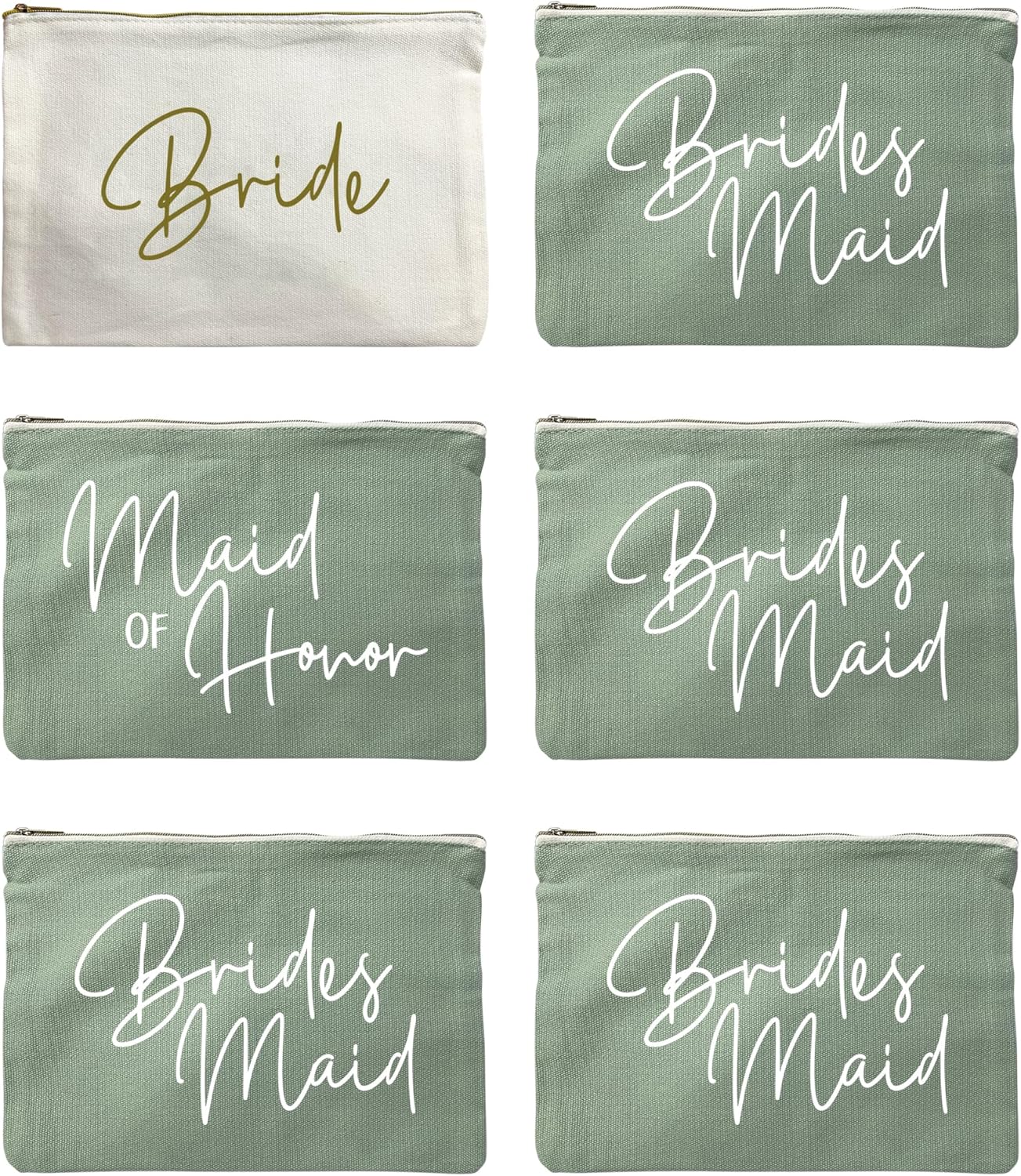 Bridesmaid Makeup Bag - Team Bride Cosmetic Organizer for Wedding Party | Perfect Bridal Shower Gift