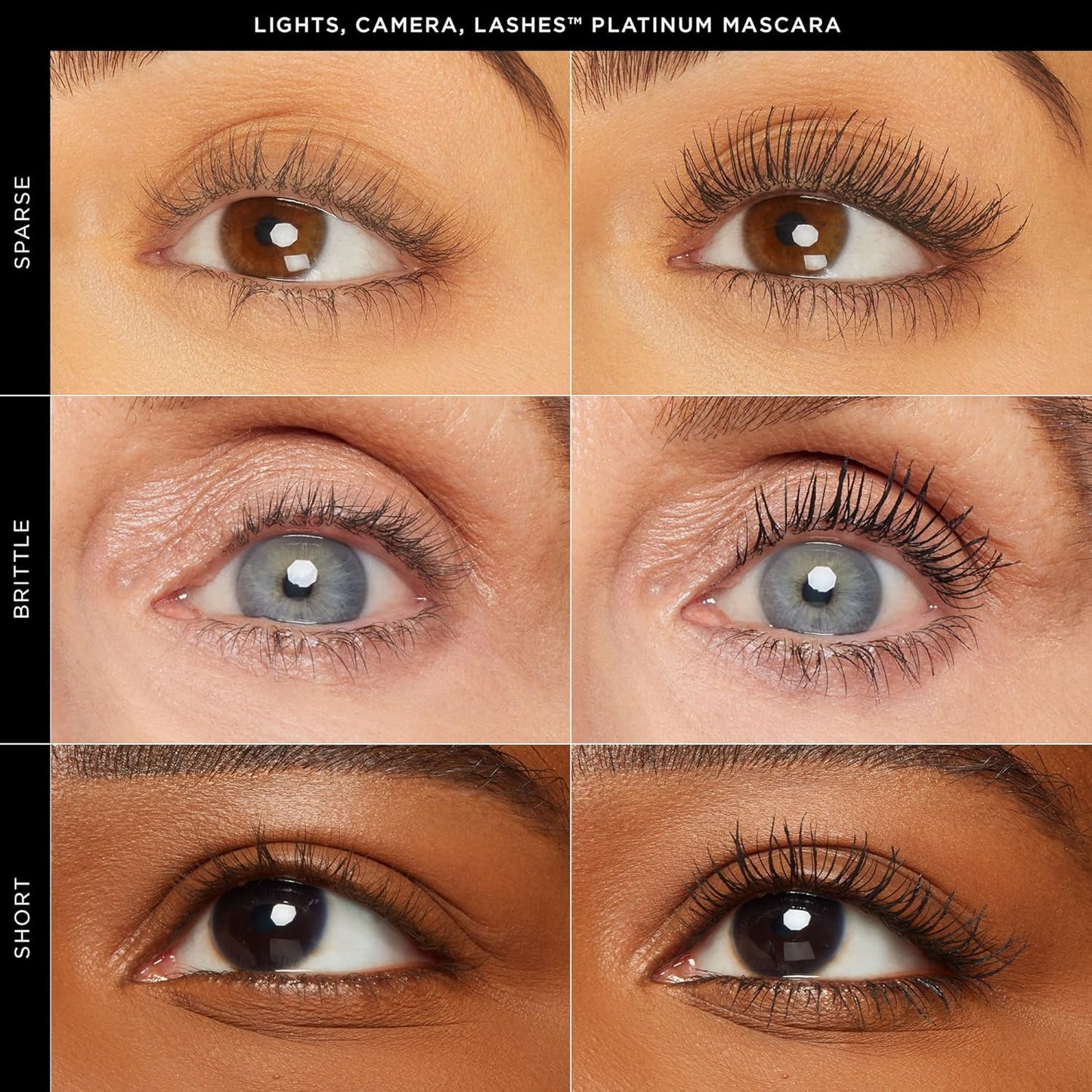Tarte Lights, Camera, Lashes Platinum Volumizing Mascara - Black Tinted Peptide Lash Serum for Volume & Length, Vegan & Cruelty-Free