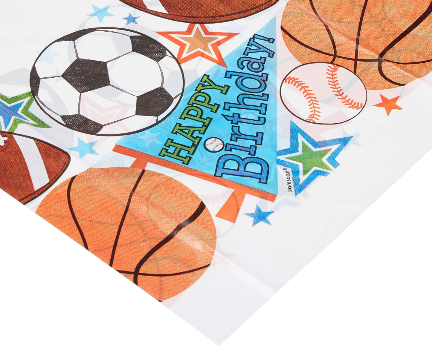 Ultimate Sports-Themed Plastic Table Covers - 54" x 84" (1 Piece) - Spill-Proof, Premium Quality- Ideal for Game Day Parties & Celebrations