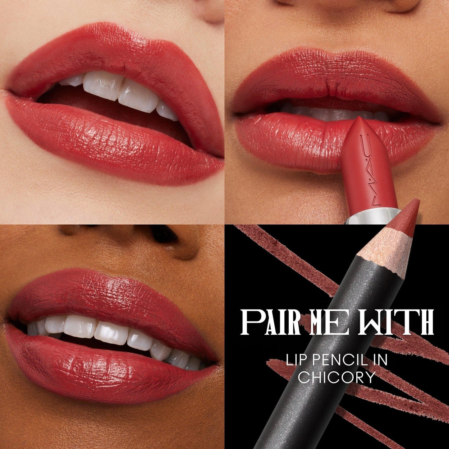 MAC M·A·Cximal Sleek Satin Lipstick Mini, Brick-O-La, 0.06 Ounces