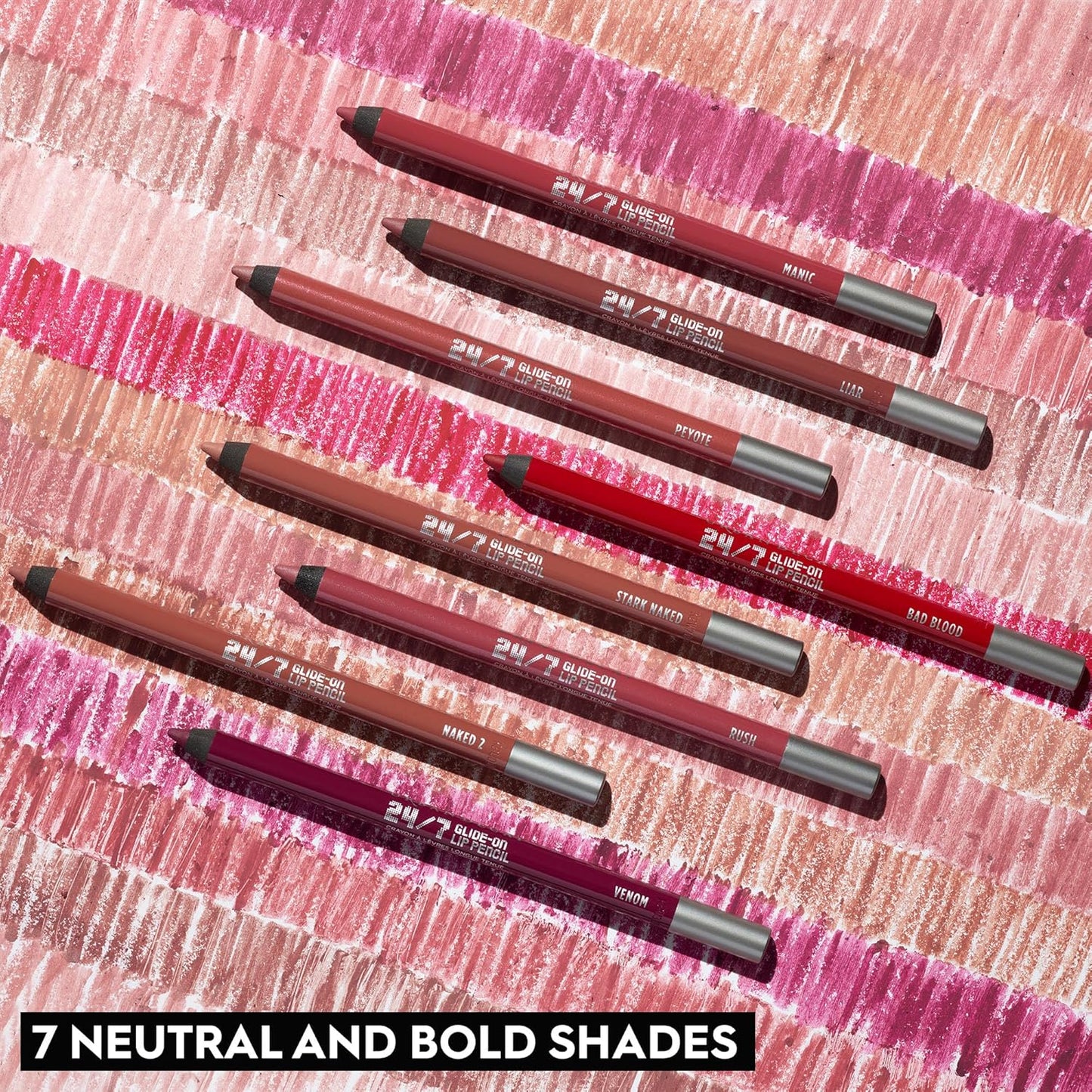 Urban Decay 24/7 Glide-On Waterproof Lip Pencil - Longwearing, Smudge-Proof Lip Liner | Smooth Colors, 0.04 oz