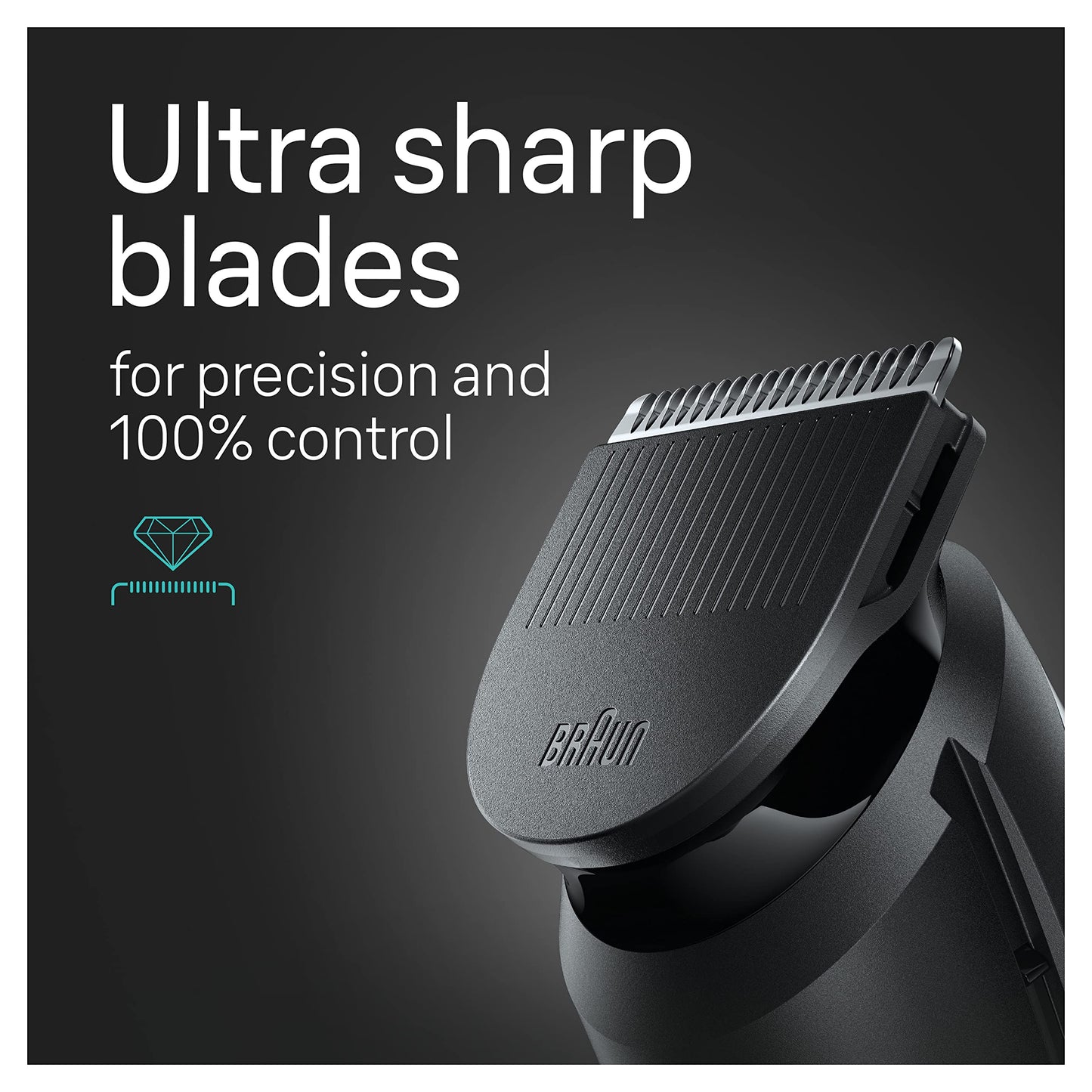 Braun All-in-One Style Kit Series 3 3430, 3-in-1 Trimmer for Men with Beard Trimmer, Ear & Nose Trimmer, Hair Clippers, Ultra-Sharp Blade, 20 Length Settings, Washable