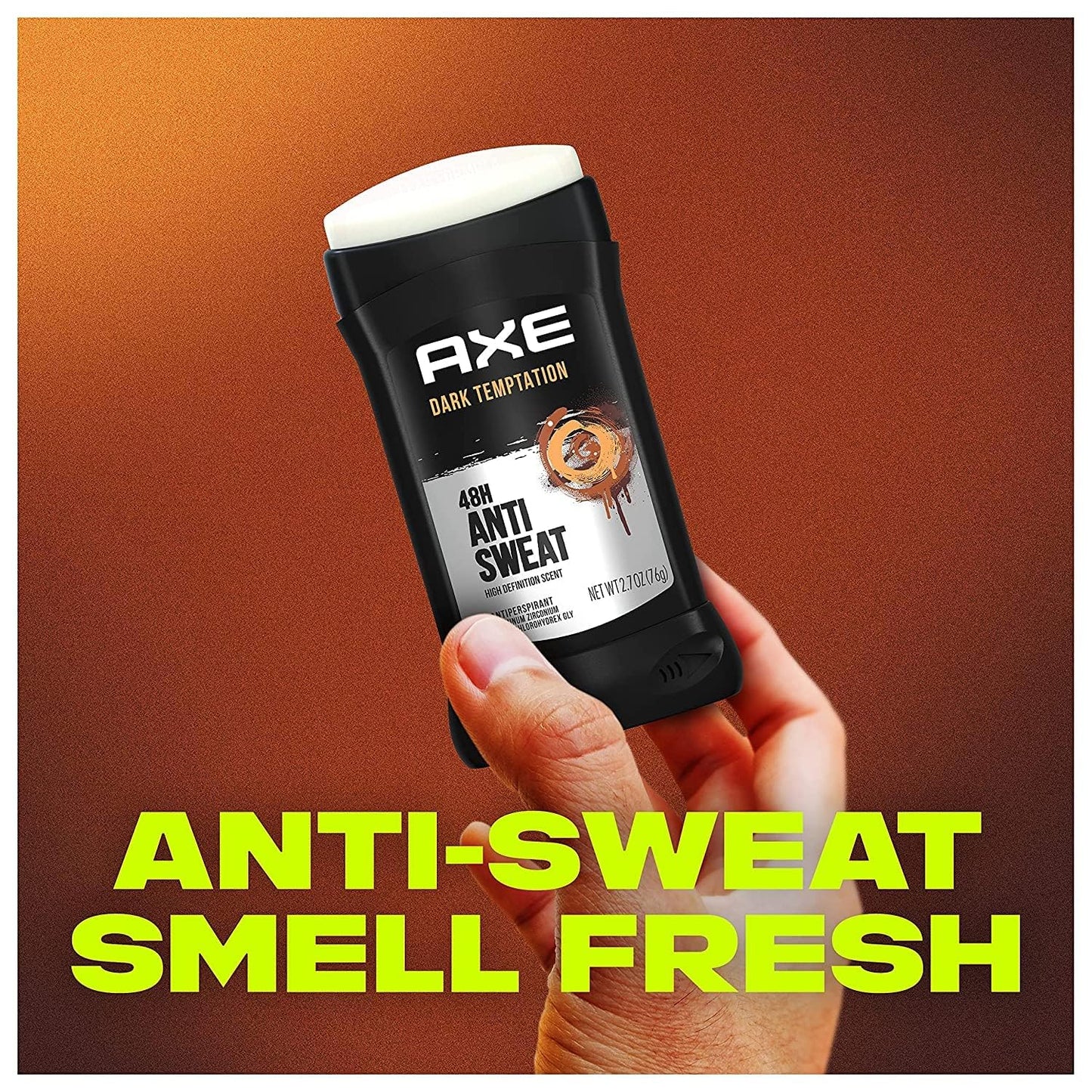 Axe All-Day Dry Antiperspirant Deodorant Stick, Dark Temptation, 2.7 oz (Pack of 4)
