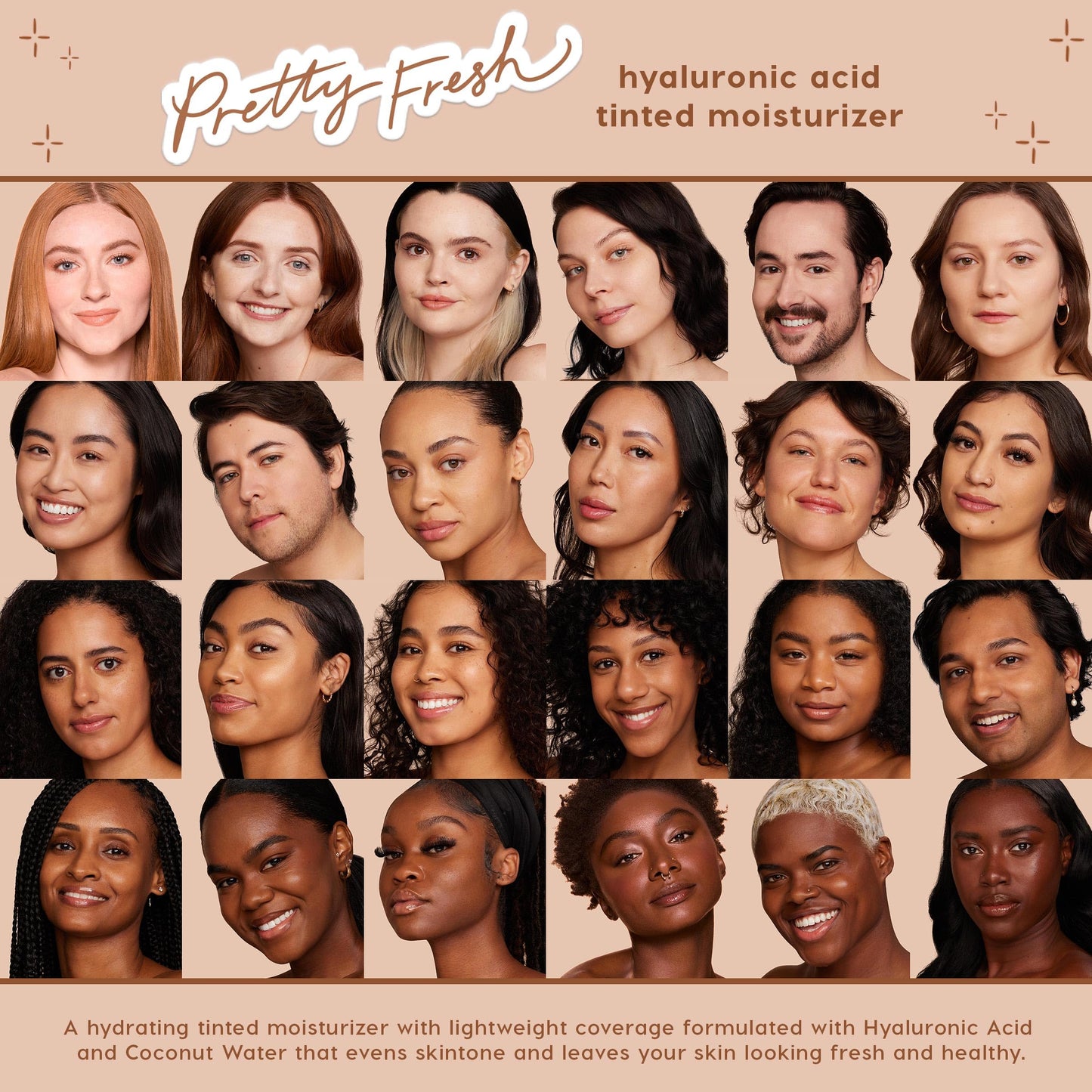 ColourPop Pretty Fresh Tinted Moisturizer - Hydrating Skin Tint & Glowy Summer Makeup with Lightweight Coverage - Made with Hyaluronic Acid & Coconut Water - Med Dark 16N (1.45 oz)