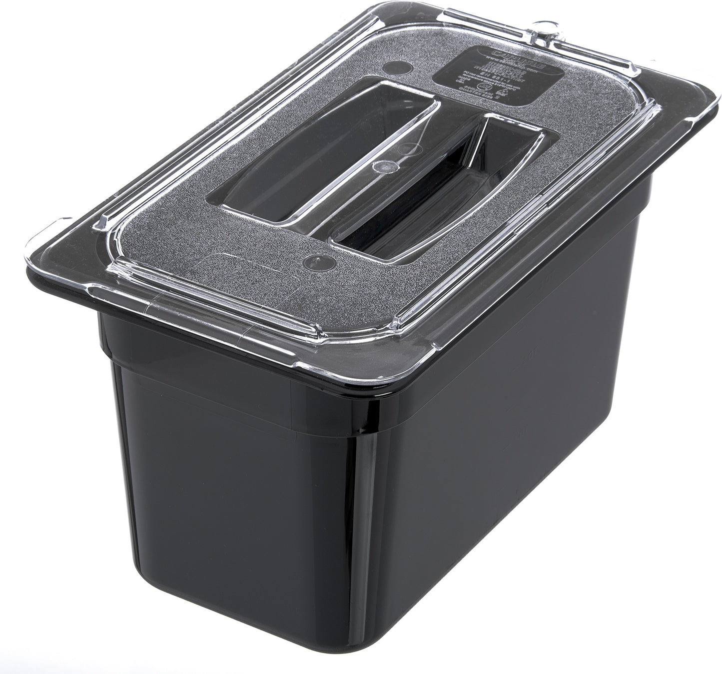 Carlisle FoodService Products 3068203 StorPlus Fourth Size Food Pan, Polycarbonate, 6" Deep, Black