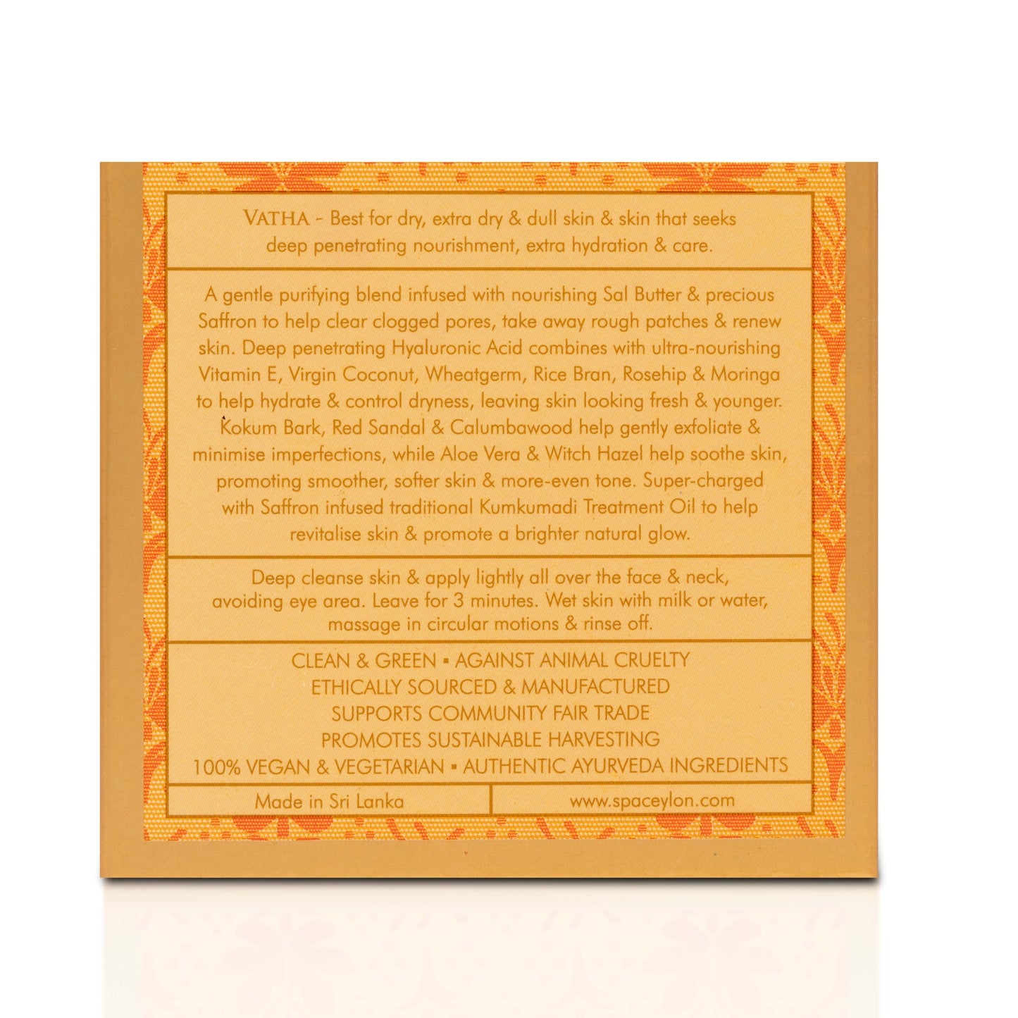 SPA CEYLON Sal and Saffron Vitamin E Enriched Delicate Cream Facial Exfoliator | Gentle Scrub | Hydrating Formula | Natural Glow | Clears Clogged Pores