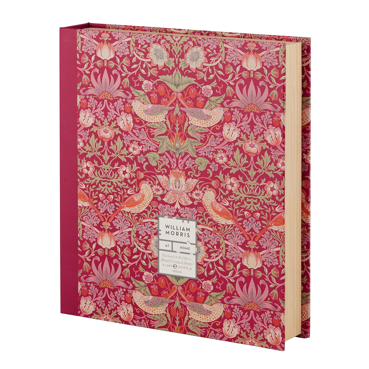 William Morris at Home Patchouli & Red Berry Hand Cream Gift Set Collection | Infused With Shea Butter & Essential Oils | Travel Friendly Sizes | 6 x 30ml