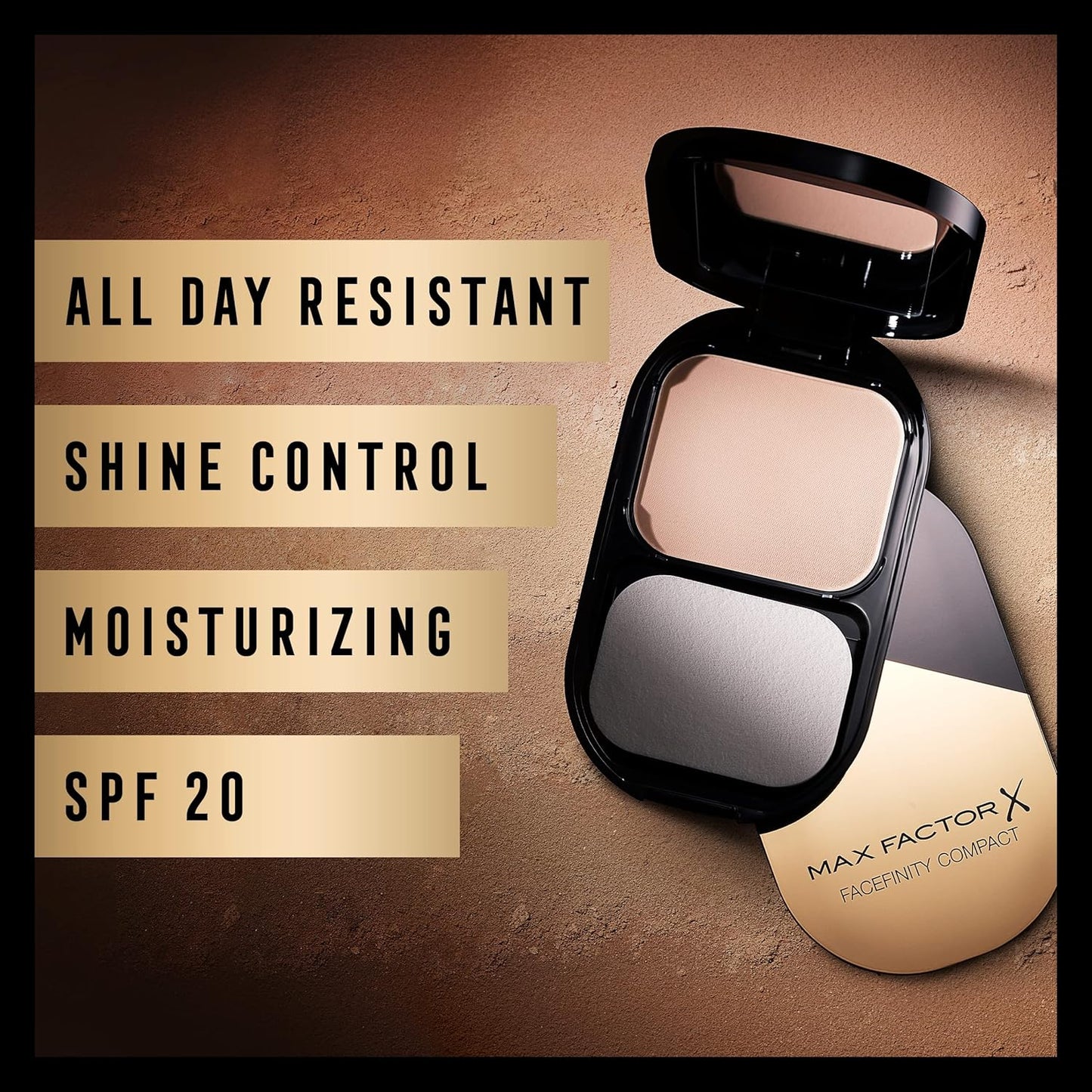 Max Factor Facefinity Compact Foundation - SPF 15, Toffee Shade for Flawless Skin
