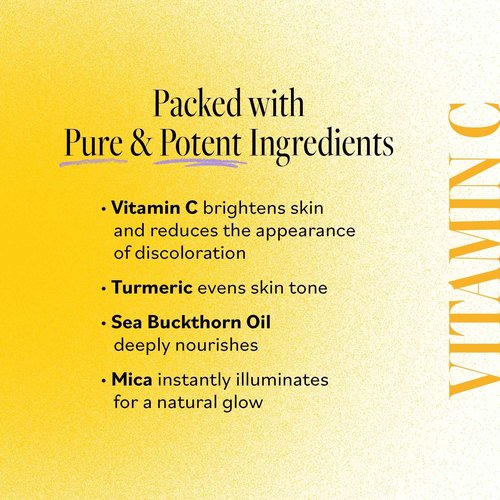 Derma E Vitamin C Glow Face Oil, Facial Oil Nourishes, Brightens and Illuminates for a Radiant Glow, Moisturizing Face Oil with Turmeric, Seabuckthorn and Red Raspberry, 1 Fl Oz