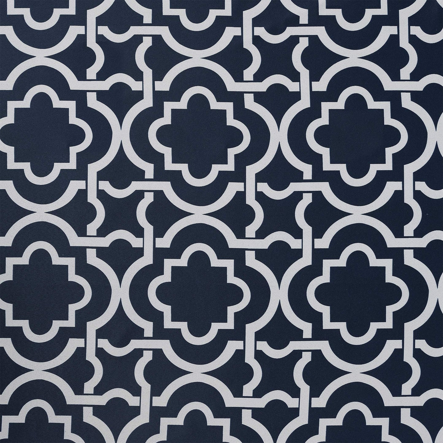 Sun Zero Barnett Trellis Blackout Grommet Curtain Panel, 40" x 84", Navy Blue