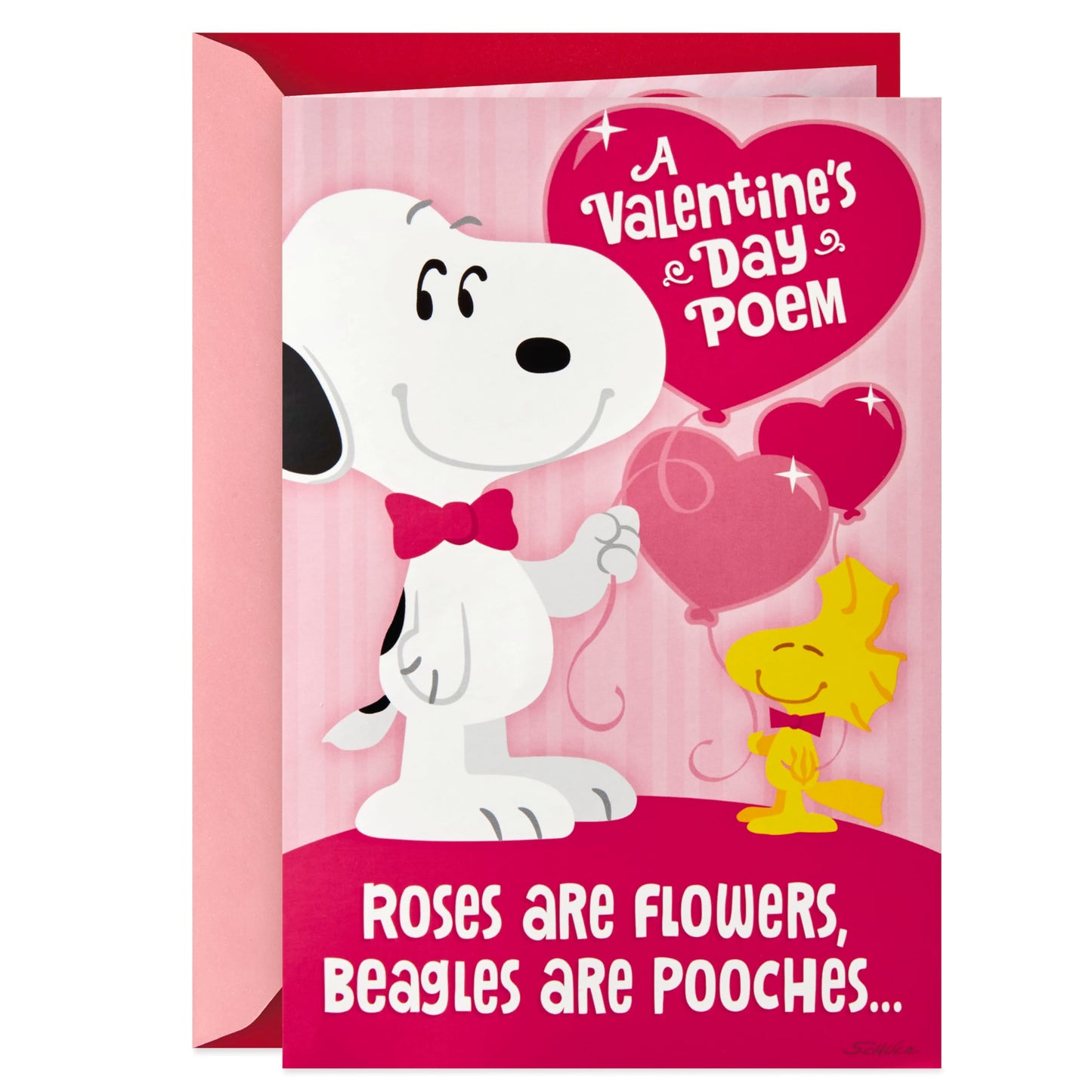 Hallmark Peanuts Valentine's Day Sound Card for Kids (Snoopy Hug) (699VCG3007)