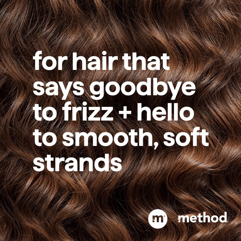 Method Smoothing Shampoo, Serene Escape – Combats Frizz, Safe for Color-Treated Hair - Sulfate-Free, Paraben-Free and Silicone-Free, 14 oz