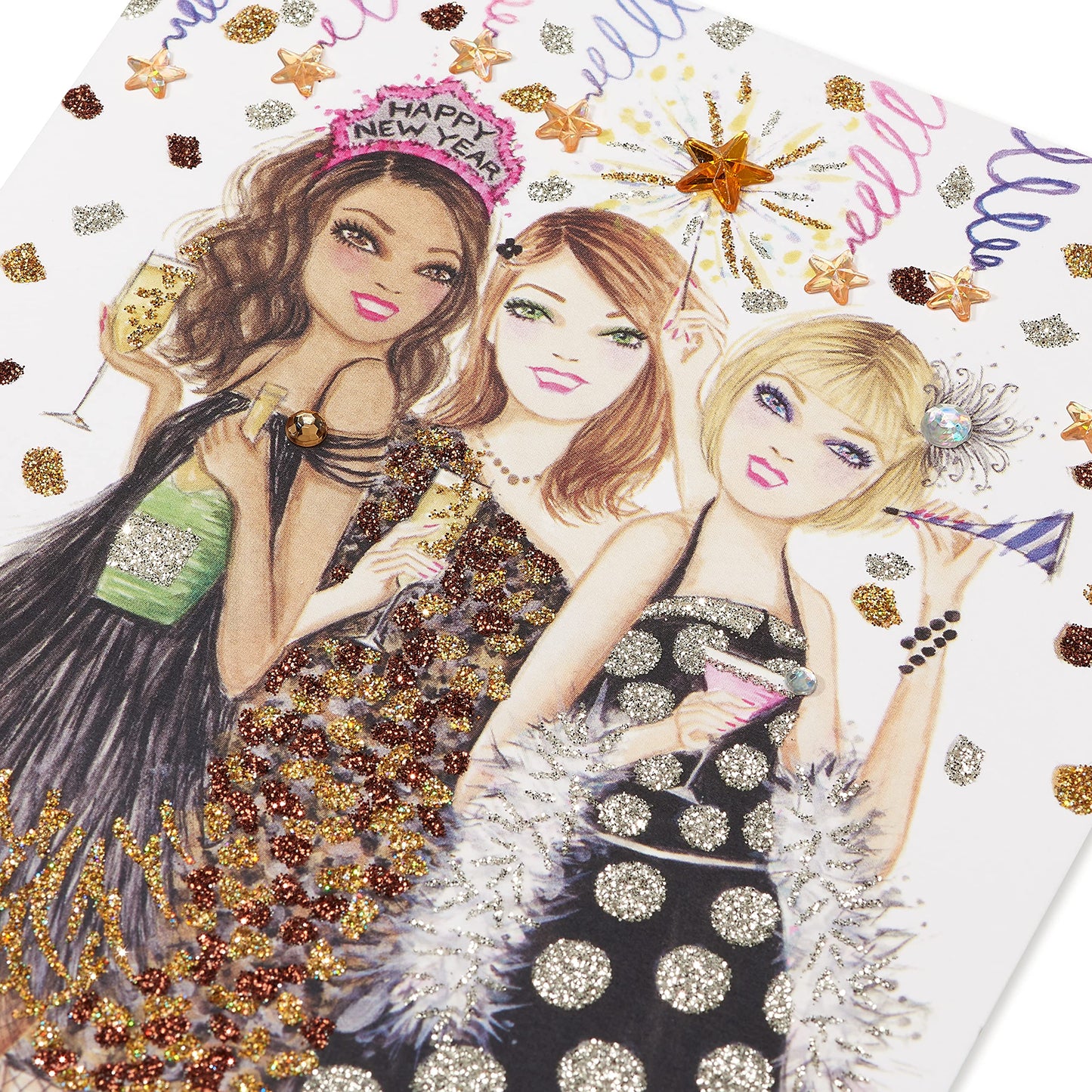 Papyrus Happy New Year Card - Designed by Bella Pilar (Out with the Old, In With the Fabulous)