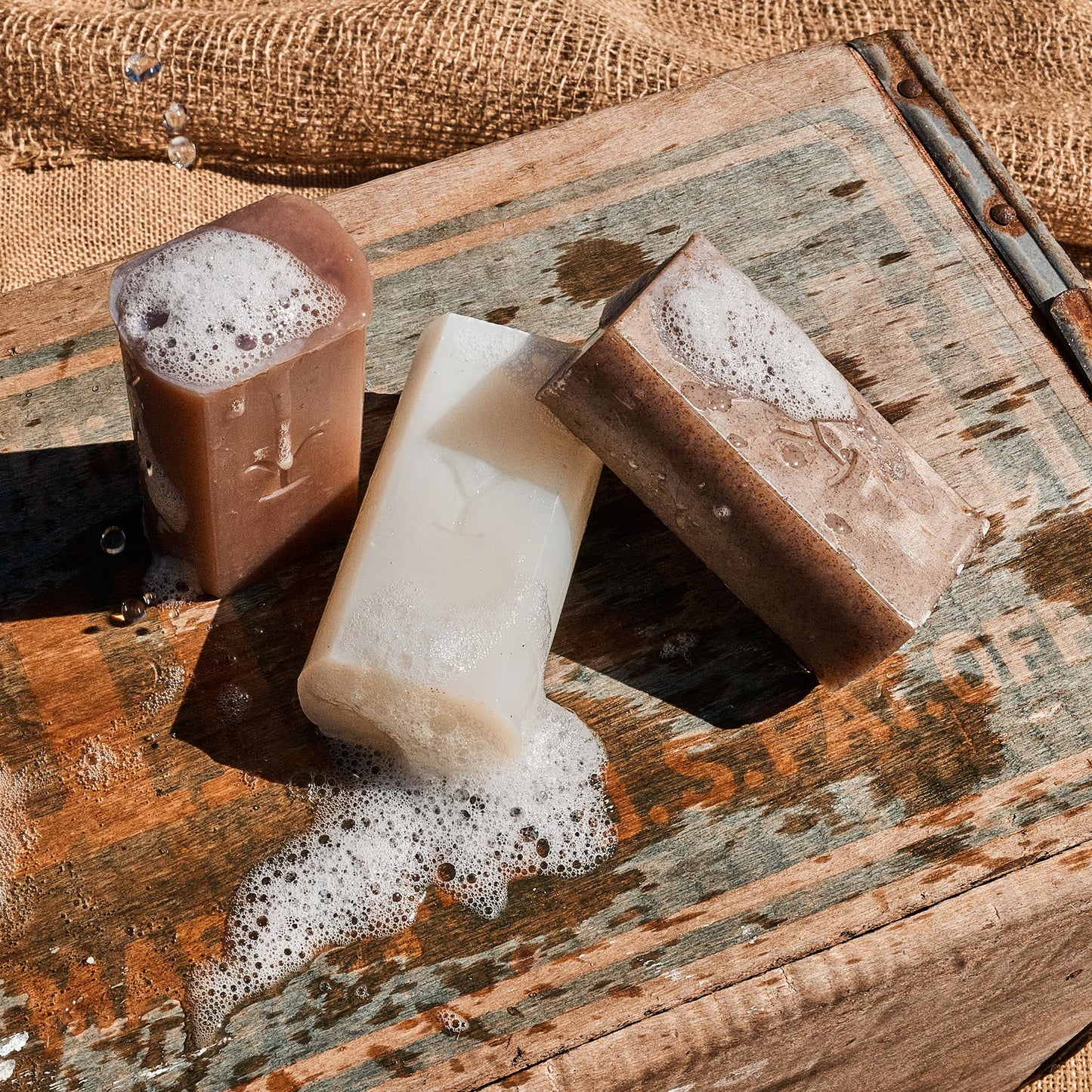 Yellowstone Bunkhouse Bar Soap Trio (5 oz each) Bundle by Tru Western - Officially Licensed Soap of Paramount Network's Yellowstone - Exfoliating, Moisturizing, Cleansing Bars
