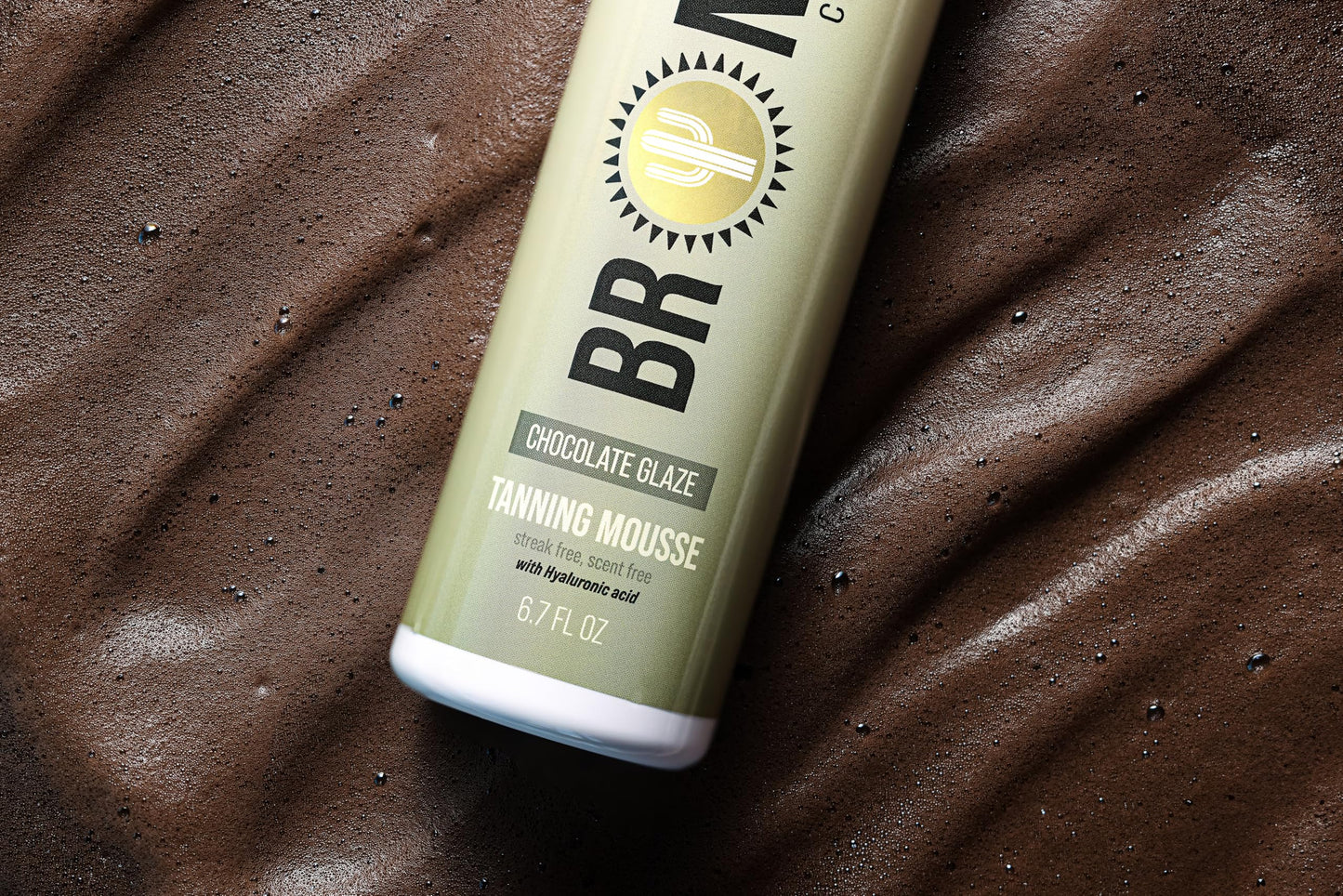 Bronze Cactus Chocolate Glaze Self-Tanning Mousse – Rich Medium Bronzed Foam | Streak-Free, Non-Sticky, Unscented | Instant Dark Chocolate Glow for Face & Body, With Natural Colour-Fix Technology