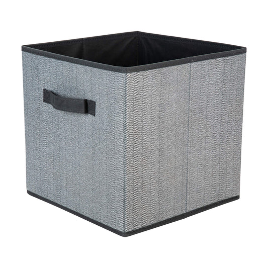 Simplify Collapsible Breathable Woven Cubes, Folds Away for Storage, Keeps Out Dust and Odors, Grey (26609-GREY)