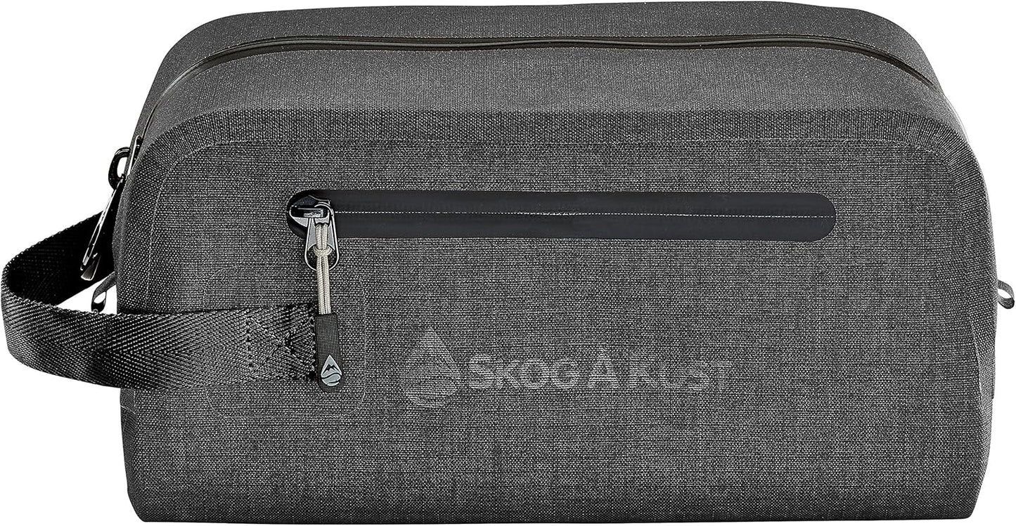 Skog Å Kust DoppSåk Waterproof Travel Toiletry Bag - Large, Leak-Proof Design, Black