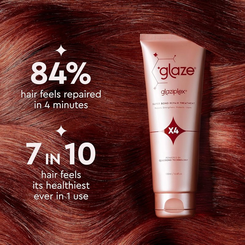 Glaze Copper Crush Conditioning Gloss - 4-in-1 Deep Conditioning Hair Mask & Repair Treatment | 6.4 Fl. Oz.