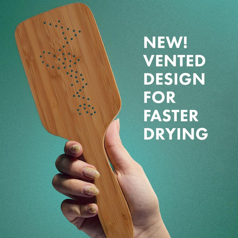 Agave Natural Bamboo Paddle Brush Lightweight Detangling & Smoothing Hair Brush