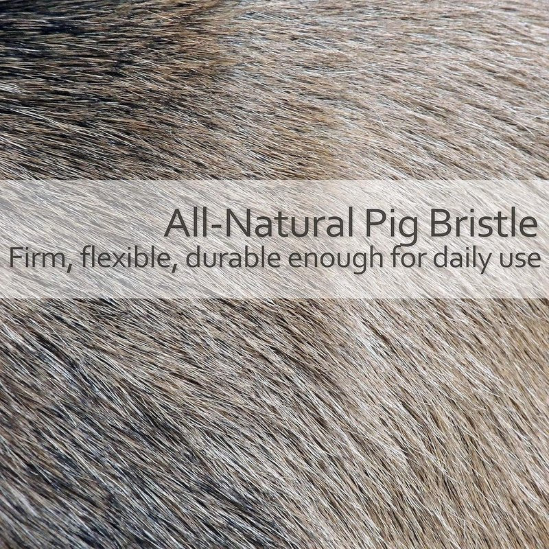 Goat Hair Face Brush - Natural Bristle with Oiled Beechwood Handle | 5.75 Inches