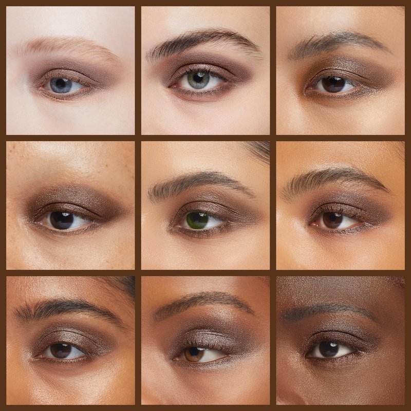 Palladio Waterproof Eyeshadow Stick with Blending Sponge, Long Lasting & Effortless Application, Smudge Free & Crease Proof Formula, Matte & Shimmer Shades, Buildable Eye Shadow (Chocolate Shimmer)