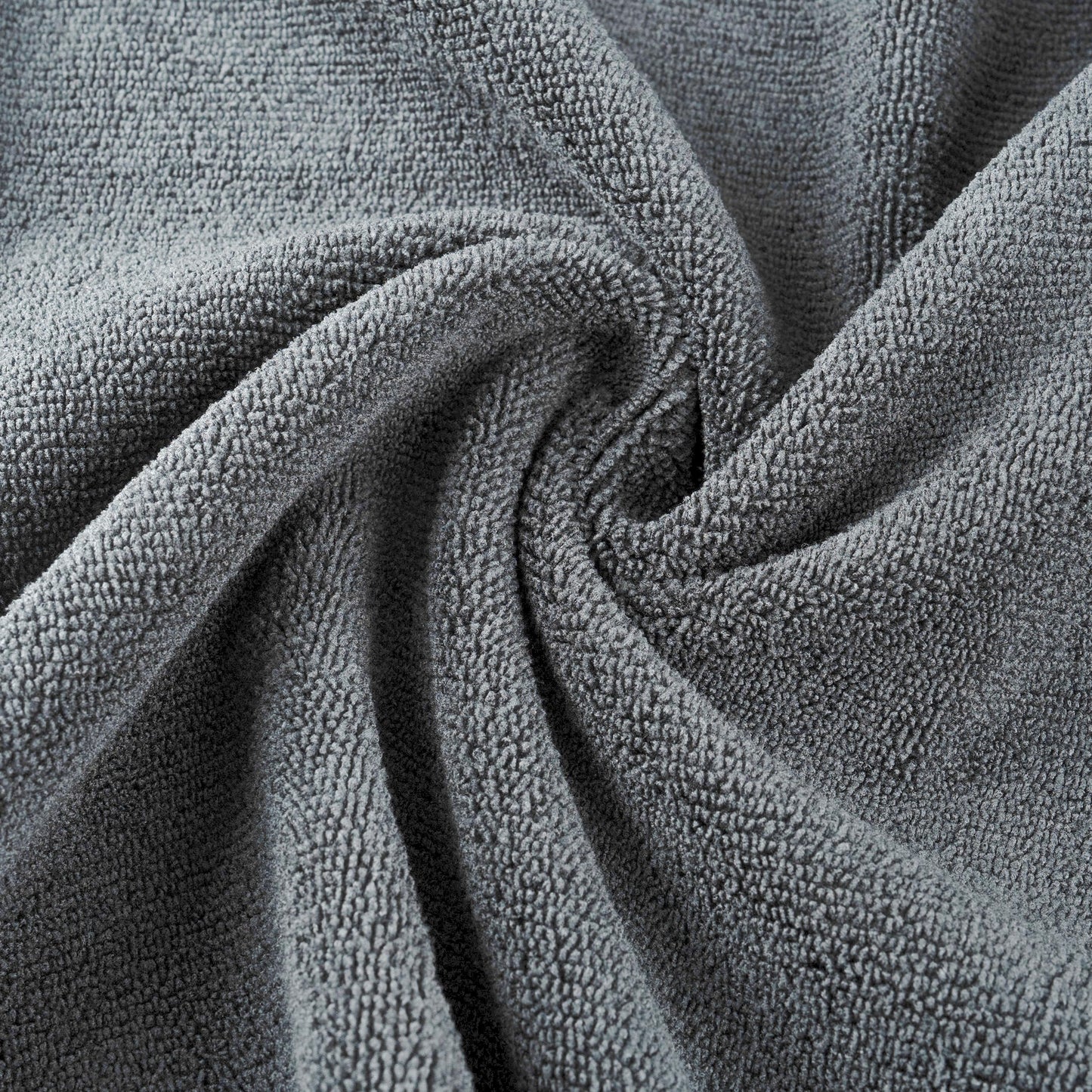 MICROFI New Microfiber Hair Drying Salon Towels, Quick Dry, Lint Free, 2 Pack 340 GSM (Gray)