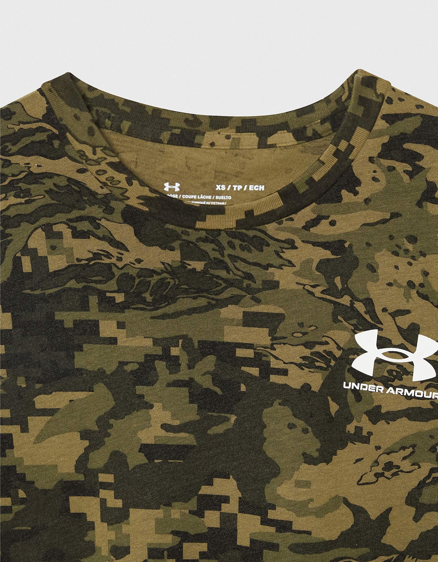Under Armour Men's ABC CAMO Short-Sleeve T-Shirt, Black (001)/White, XX-Large Tall