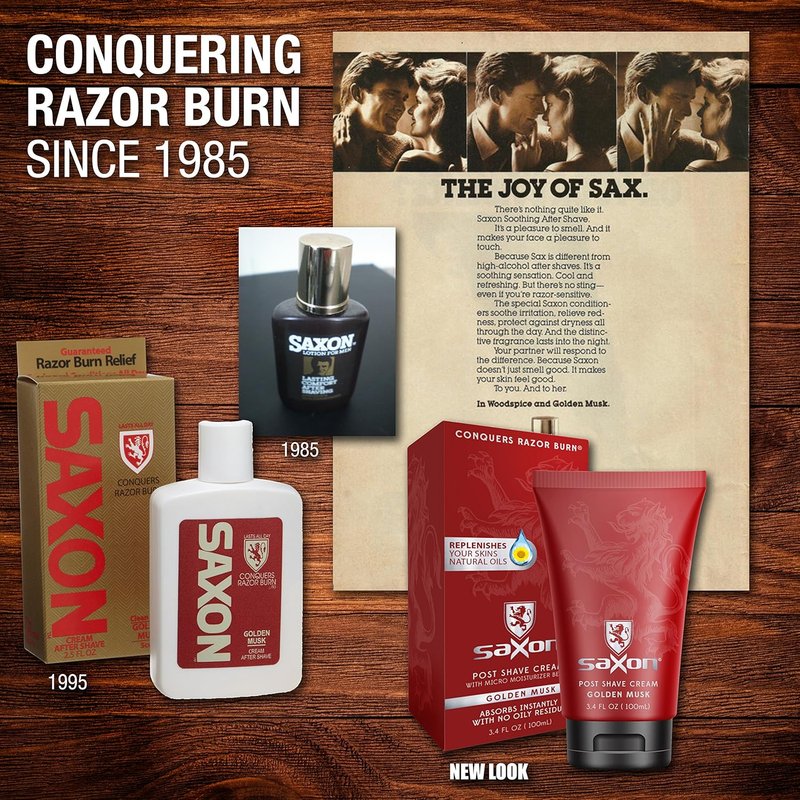Saxon Post Shave Cream - Micro Moisturizing Conditioning Beads | Woodspice Scent