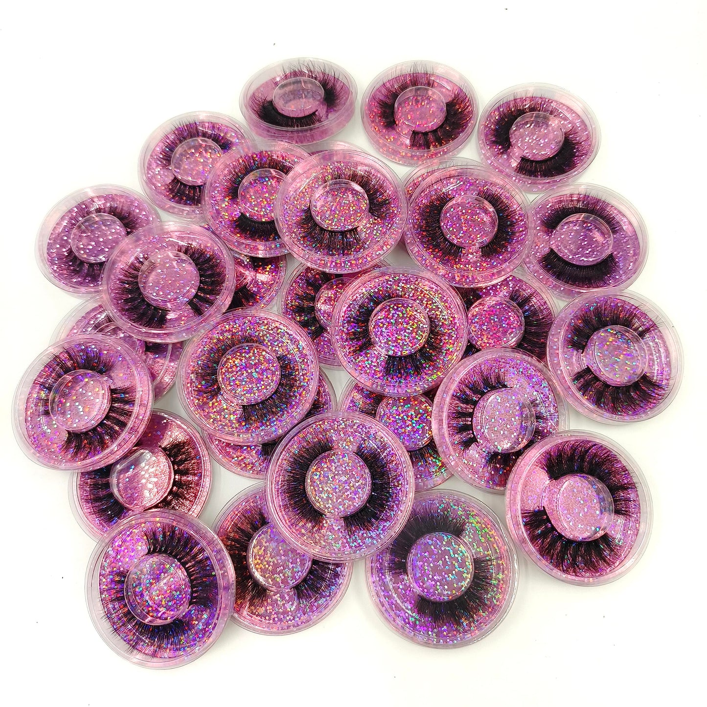 Ellazzle Eyelashes Wholesale Natural Look False Lashes 3D Fluffy Eyelashes Bulk 10 Styles(50 pairs)