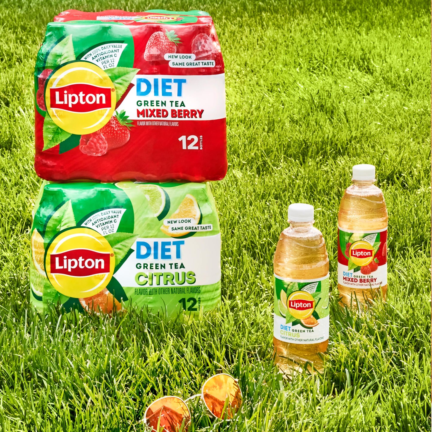 Lipton Diet Green Tea Citrus, 16.9 Fl Oz Bottles (Pack of 12)