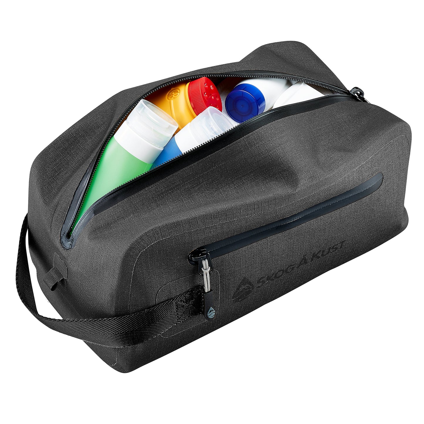 DoppSåk Waterproof & Leak-Proof Travel Toiletry Bag | Small, Black