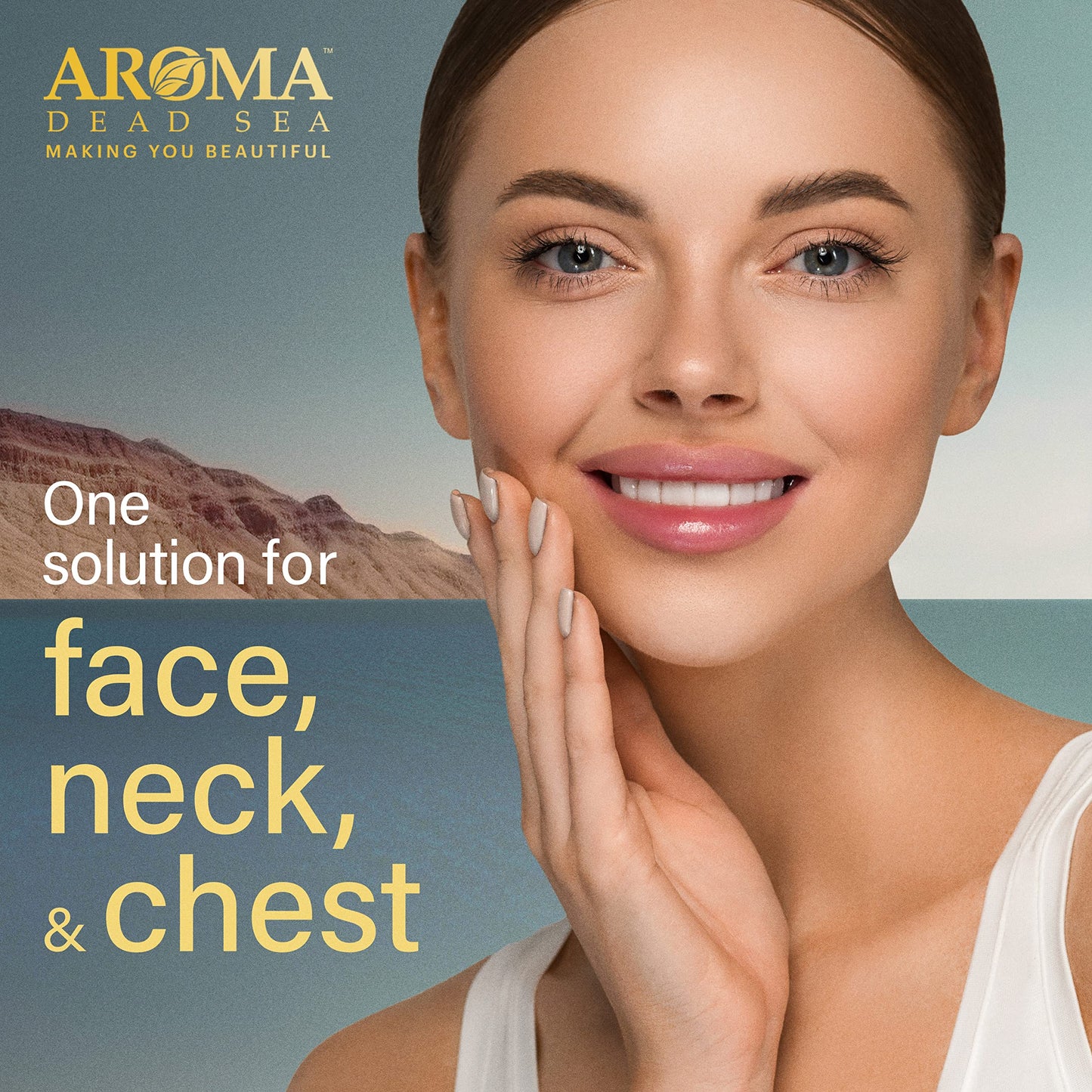 AROMA DEAD SEA Hyaluronic Acid Face Cream - Anti Aging Cream, Day & Night Facial Moisturizer for Face, Anti Wrinkle & Hydrating Face Moisturizer - 3.4 fl.oz (Hyaluronic Acid Face Cream Pack of 2)