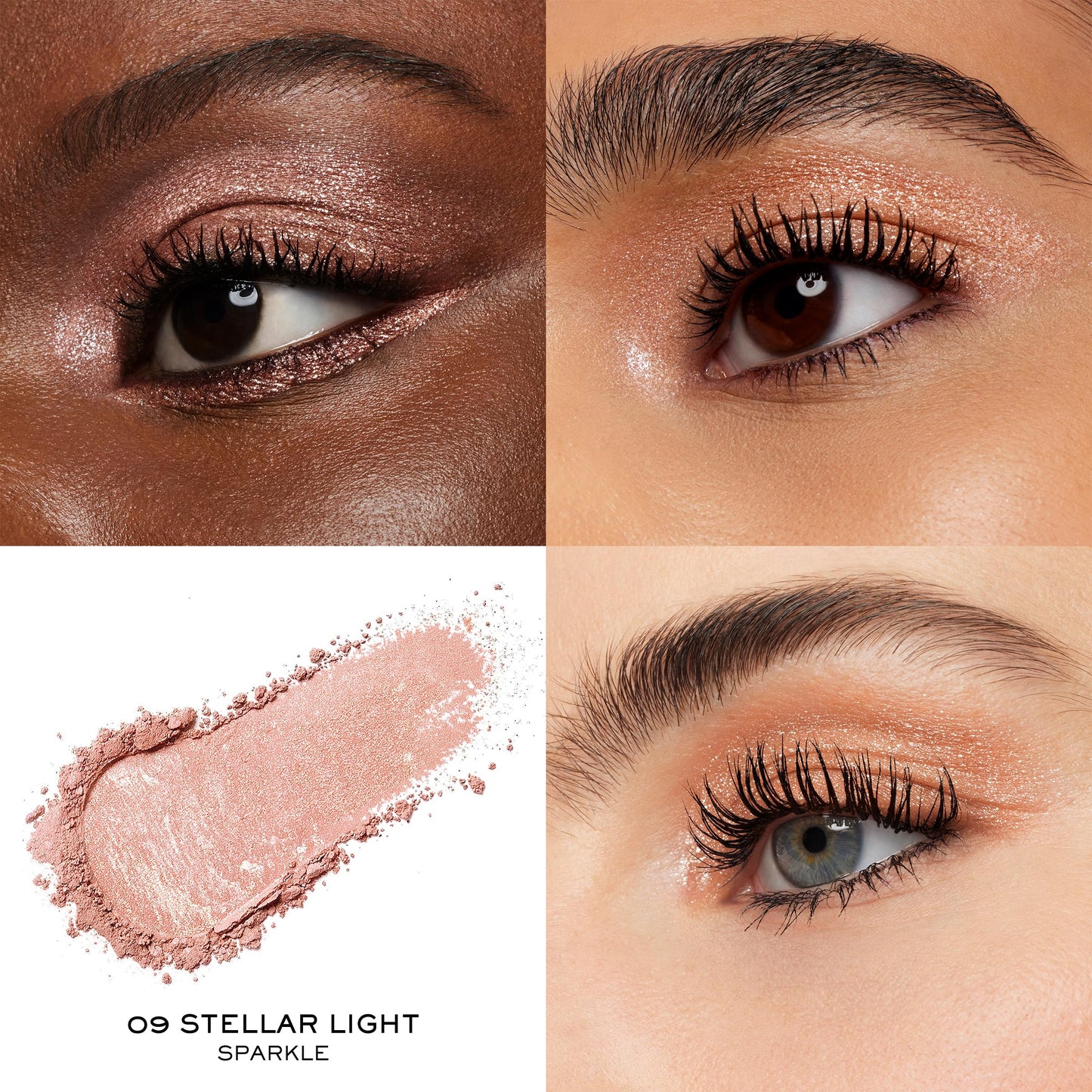 Lancôme Idôle Goddess Dimension Eyeshadow, Shimmer Finish – High Pigment, Crease-Resistant, Long-Lasting, Blendable Eye Makeup, Buildable Color, 09 Celestial Spark