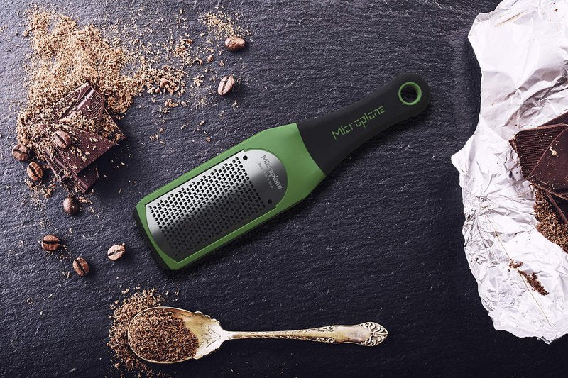 Microplane Artisan Series Parmesan Cheese Grater and Zester (Fine, Green)