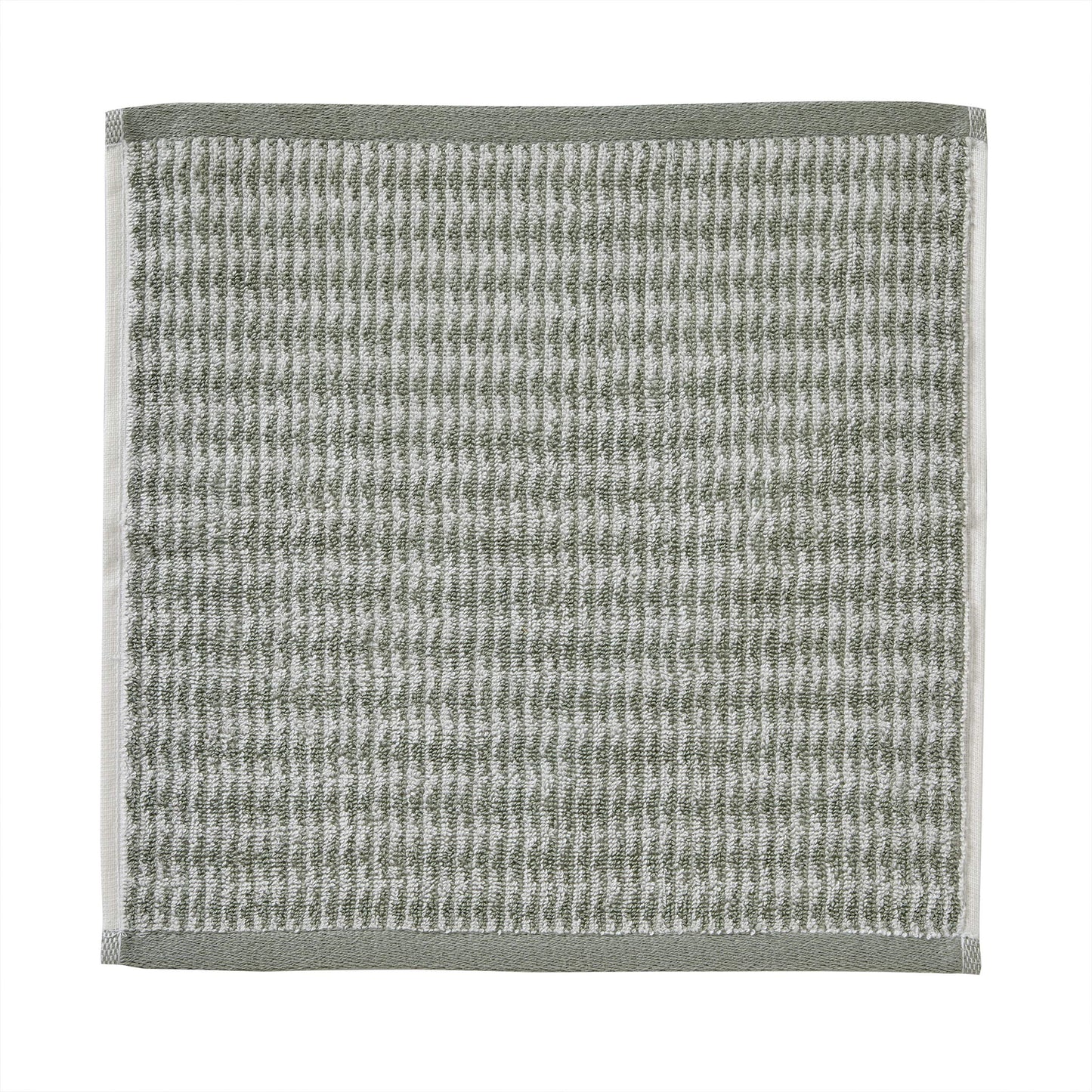 SKL Home Longborough 100% Turkish Cotton Premium 4-Piece Washcloth Set, 520 GSM, Soft & Absorbent Jacquard, Sage