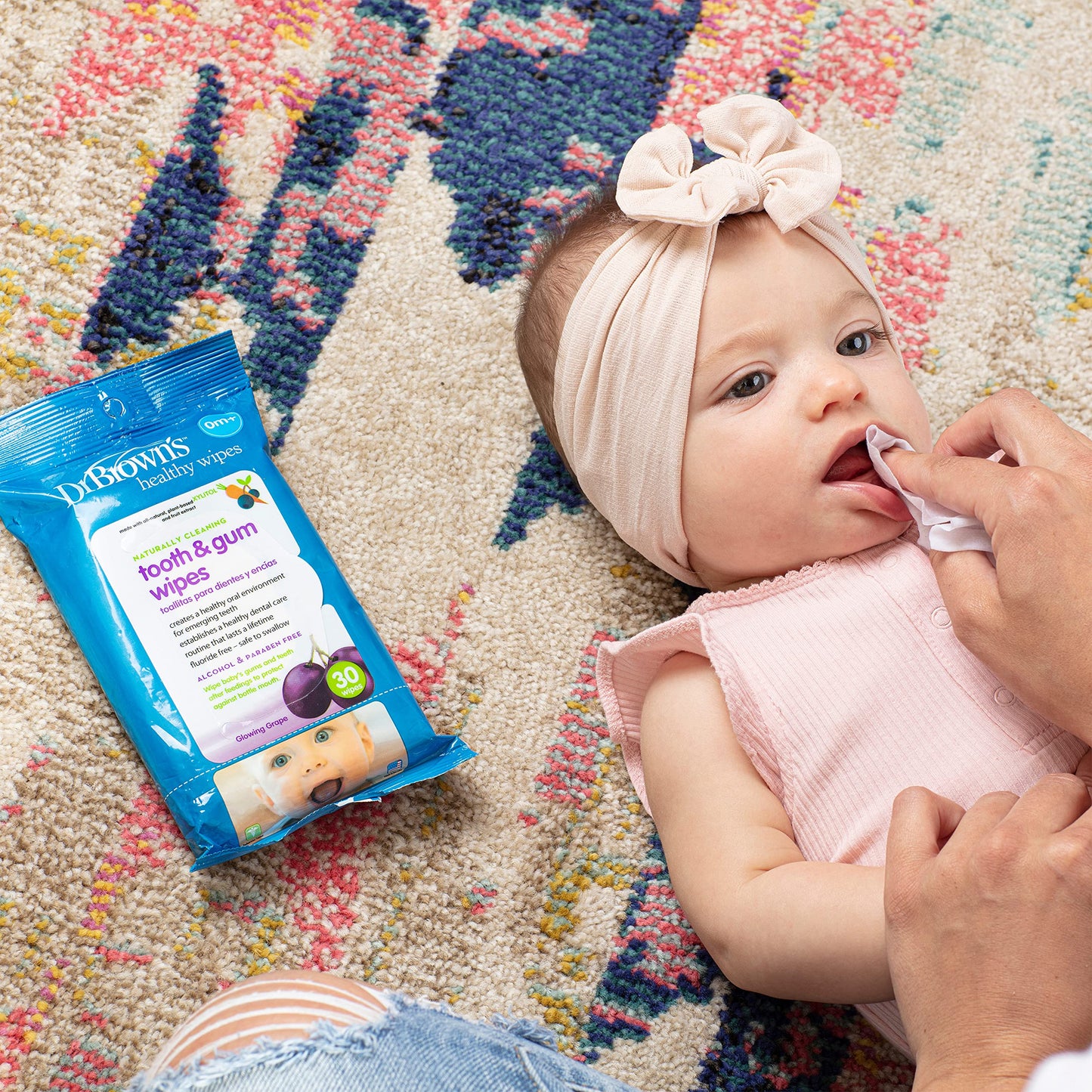 VIRTUAL BUNDLE: Dr. Brown's Infant Oral Care Bundle: Toothbrush, Toothpaste, and Tooth/Gum Wipes for Baby
