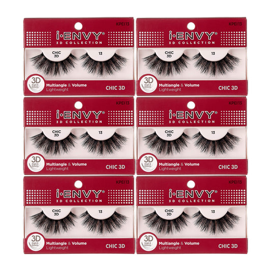 i•ENVY 3D Glam Collection Multi-Angle & Volume (6 Pack, KPEI13)